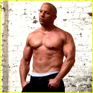 vin diesel no shirt